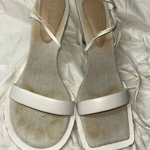 Jacquemus Cream and White Women's Sandals